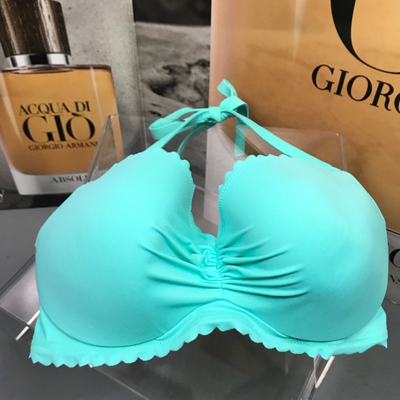 Victoria's Secret Other - 36 DD lined ruffle teal swim top